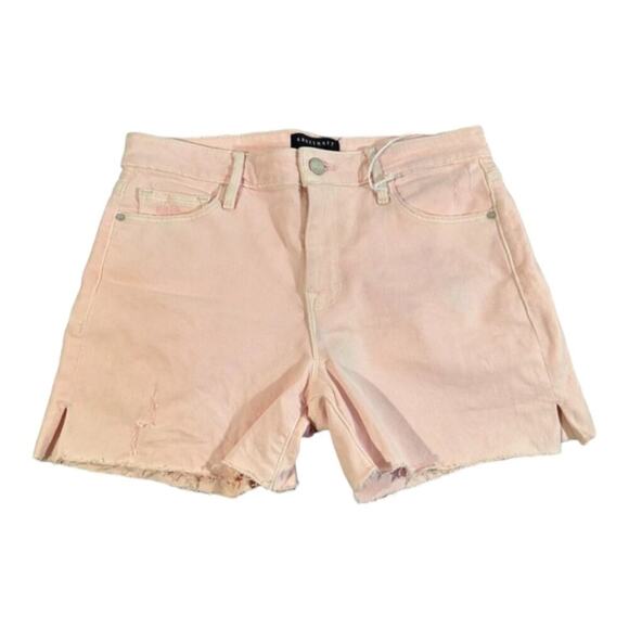 Sanctuary Denim Pink Frayed‎ Hem Cutoff Shorts Size 28 Distressed Casual - Picture 6 of 16